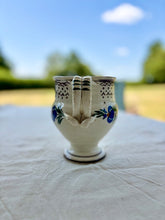 Load image into Gallery viewer, French sponge ware and hand painted footed jug
