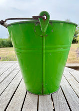 Load image into Gallery viewer, Summer green vintage bucket/planter
