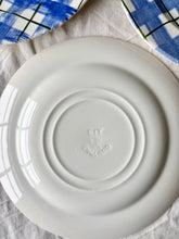 Load image into Gallery viewer, A set of 6 hand-painted blue checked plates
