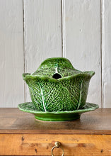 Load image into Gallery viewer, A cabbage ware lidded tureen and plate
