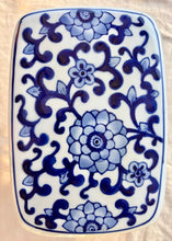 Load image into Gallery viewer, Large blue and white porcelain elephant
