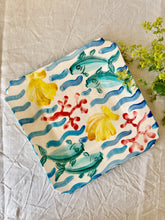 Load image into Gallery viewer, Ocean plate - studio pottery
