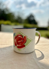 Load image into Gallery viewer, Giant floral enamel mug
