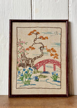 Load image into Gallery viewer, Early 20th Century sampler of oriental scene

