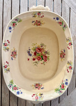 Load image into Gallery viewer, Large Victorian foot bath or planter in rose basket style
