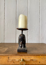 Load image into Gallery viewer, Hand carved elephant candle holder
