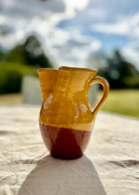 Load image into Gallery viewer, French terracotta and yellow jug
