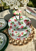 Load image into Gallery viewer, Cath Kidston 2 tier strawberry cake stand
