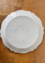 Load image into Gallery viewer, Hand-painted white glazed French floral plate
