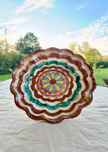 Load image into Gallery viewer, An Italian handmade and decorated footed dish or cake stand
