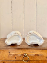 Load image into Gallery viewer, A pair of red and white antique hand painted King Charles Spaniel Staffordshire mantle dogs
