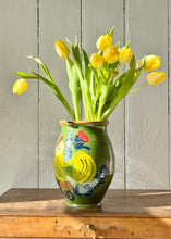 Load image into Gallery viewer, Vintage cockerel jug in green
