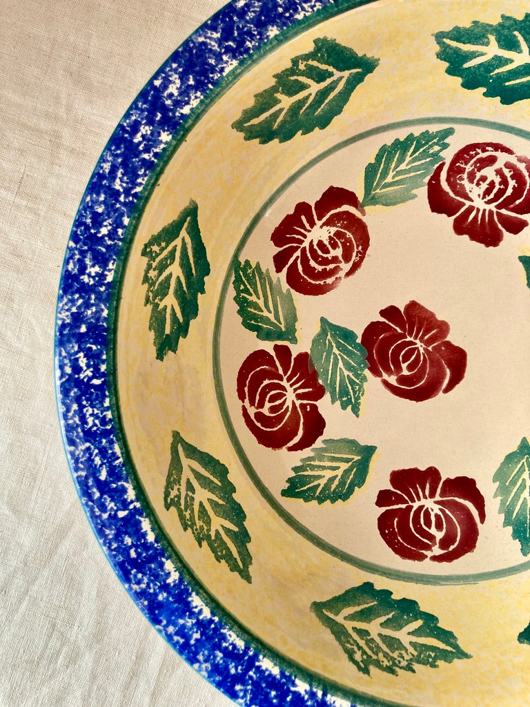 Large Portuguese decorative serving bowl