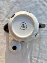 Load image into Gallery viewer, Whittard of Chelsea black on white polka dot teapot
