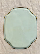 Load image into Gallery viewer, Toleware tray with floral design and gilt detailing

