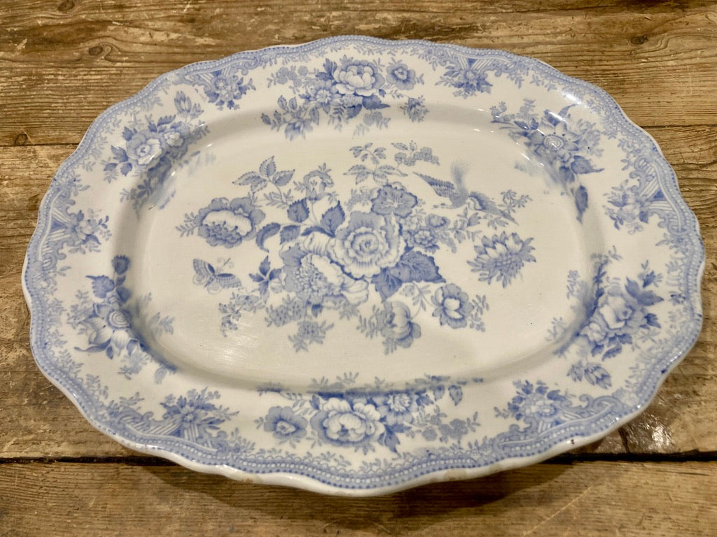 A 19th century blue and white Asiatic Pheasant platter