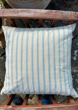 Load image into Gallery viewer, Blue and white stripe cushion
