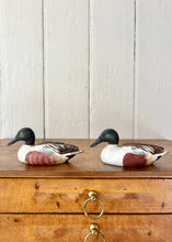 Load image into Gallery viewer, A pair of Shoveler ducks by Coalport for the RSPB
