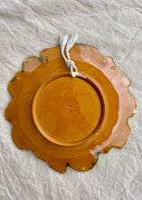 Load image into Gallery viewer, Leafy autumnal majolica wall plate
