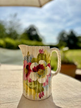 Load image into Gallery viewer, Antique fluted design hand painted floral jug
