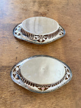 Load image into Gallery viewer, A pair of silver plate bon-bon dishes
