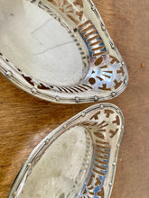 Load image into Gallery viewer, A pair of silver plate bon-bon dishes
