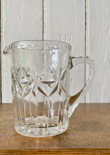 Load image into Gallery viewer, Clear pressed glass star design water jug
