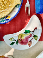 Load image into Gallery viewer, Pair of Italian hand painted crescent dishes
