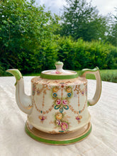 Load image into Gallery viewer, Royal Foley Ware, J Kent Antique tea pot and stand
