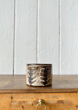 Load image into Gallery viewer, Studio pottery in brown tones, Scandi style decorated textured pot
