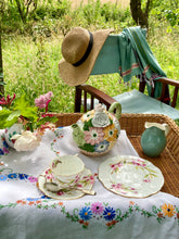 Load image into Gallery viewer, Royal Doulton sage green jug with cream interior and handle
