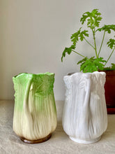 Load image into Gallery viewer, Elegant majolica white celery jug by Sylvac
