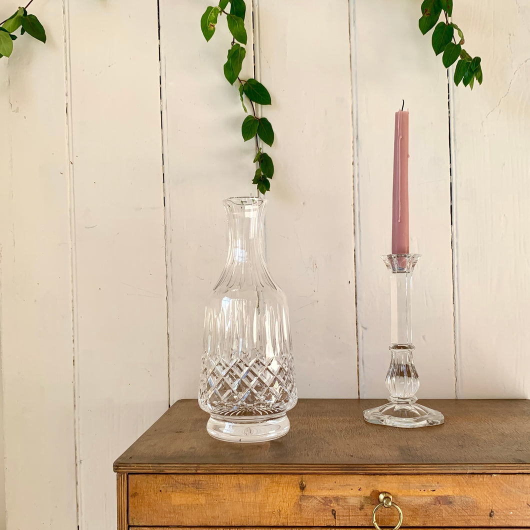Cut glass decanter vase