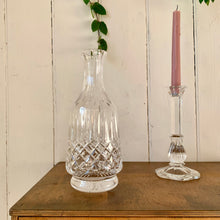 Load image into Gallery viewer, Cut glass decanter vase

