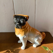 Load image into Gallery viewer, A seated decorative ceramic pug
