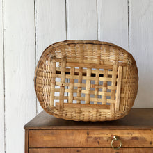 Load image into Gallery viewer, Vintage split bamboo and woven grass basket
