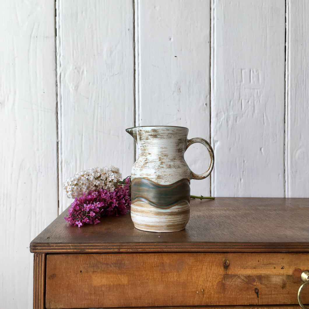 Portuguese hand-thrown studio pottery jug