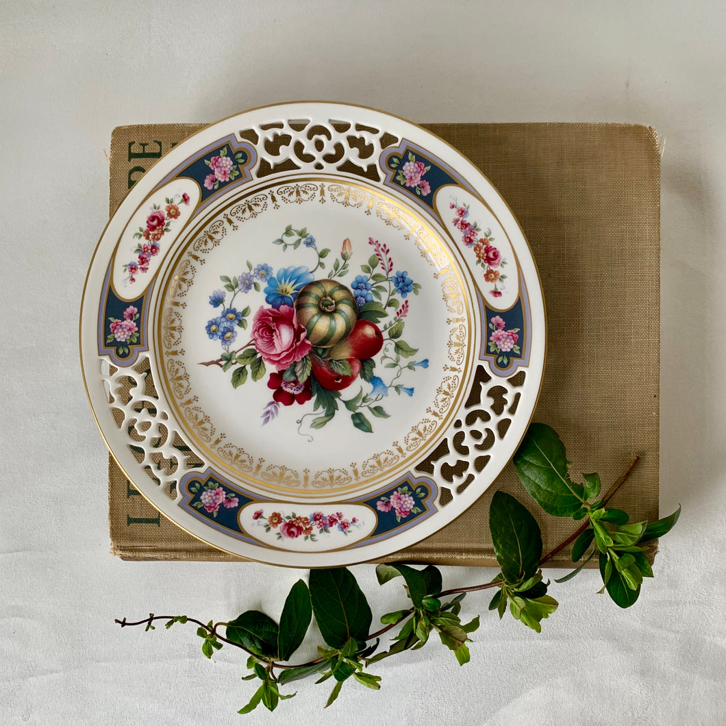 Spode 200th Anniversary decorative pierced plate