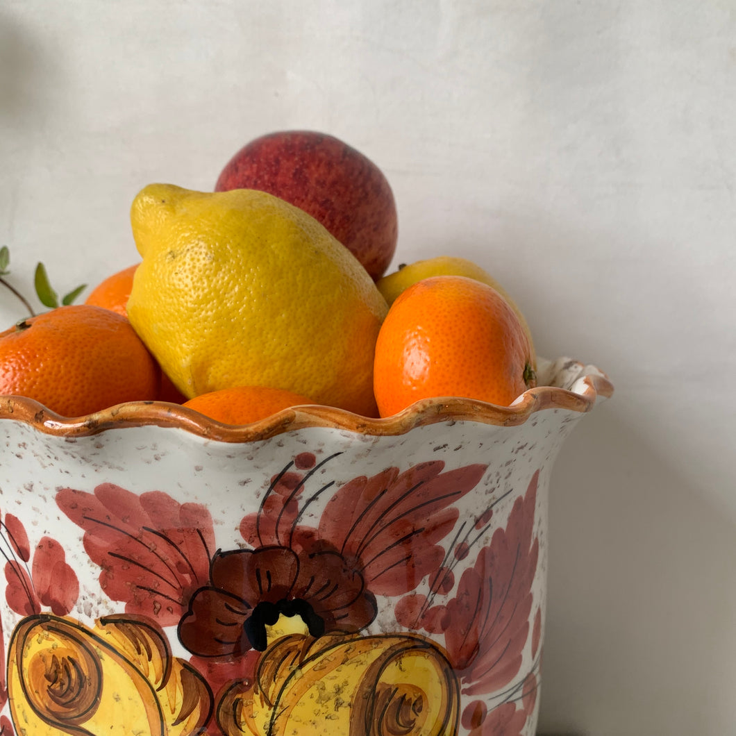 Large Italian floral planter