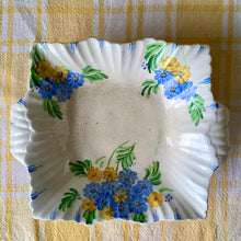 Load image into Gallery viewer, Square floral dish with fluted border
