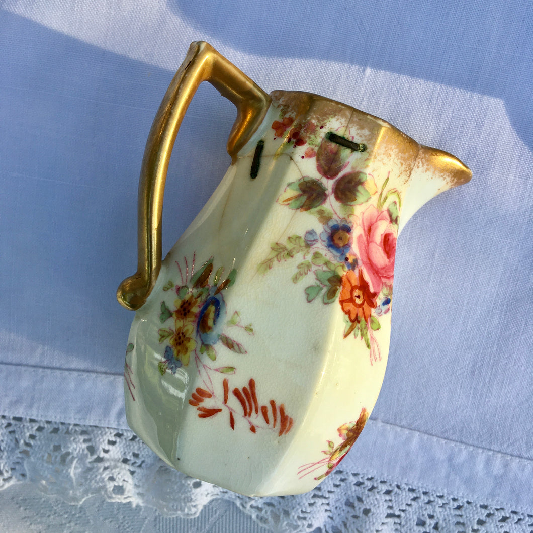 Antique Hammersley & Co., England - Dresden Spray (12668) - creamer (stapled)