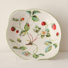 Load image into Gallery viewer, Strawberry, Old Foley James Kent, pedestal dish strawberry flowers and fruit - perfect for keeping jewellery in. - The Vintage Pieces
